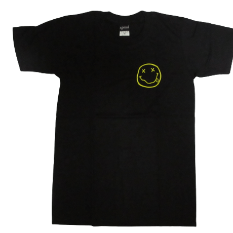 ロックTシャツ Nirvana ニルヴァーナ ニコちゃんイエロー｜バンドTシャツ・音楽Tシャツの通販ROCK UP!（ロックアップ）