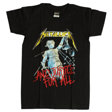 ロックTシャツ Metallica メタリカ "And Justice for All"｜バンドTシャツ・音楽Tシャツの通販ROCK UP!