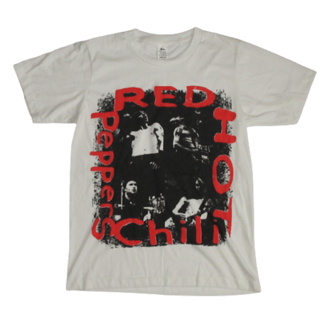 ロックTシャツ レッチリ  RedHotChiliPeppers ビンテージタイプ白｜バンドTシャツの通販ROCK UP!（ロックアップ）
