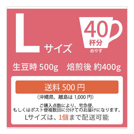 【Lサイズ】ジンバブエ・クレイクバレー（生豆500g）