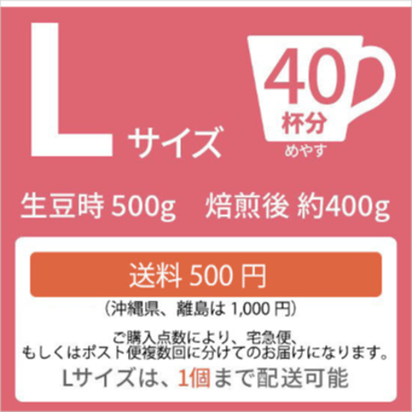 【Lサイズ】パナマ・ダイヤモンドマウンテン（生豆500g）