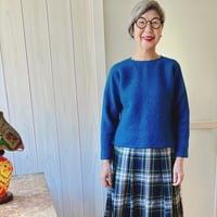 受注品★冬が楽しいプルオーバー●最高級イタリア製スライバーニット★グッとくるターコイズ色