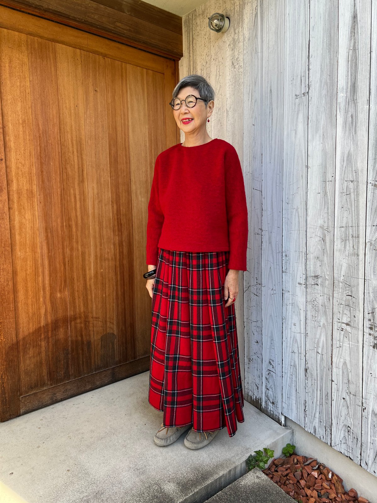 ファミリア　上品　チェック　ニット　スカート　秋　冬 ファミリア 上品 チェック ニット スカート 秋 冬 ファミリア