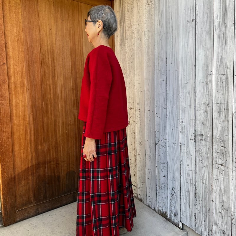 【新品・タグ付き】MASTER BUNNY EDITION 赤黒チェックスカート 新品・タグ付き】MASTER BUNNY EDITION 赤黒チェックスカート チェック