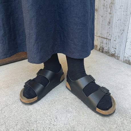 【受注品】普通厚★幸せな春夏リネン四角ワンピース✴︎後ろ三角パーツボタン付きが標準になりました✴︎国産高級さらさらリネン✴︎【リネン四角ワンピースNo.5ダークネイビー】
