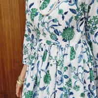 受注品】No.41柄 ウエスト切り替えギャザー万能ワンピース✴︎インド