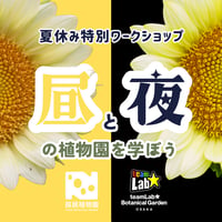 『夏休み特別ワークショップ』長居植物園とチームラボボタニカルガーデン =昼と夜の植物園を学ぼう=