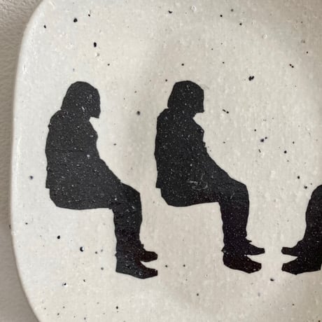 Silhouette Plate / "Three people" ◇ シルエットプレート「３人」