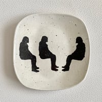 Silhouette Plate / "Three people" ◇ シルエットプレート「３人」
