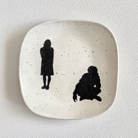 Silhouette Plate / "Concern" ◇ シルエットプレート「2人」