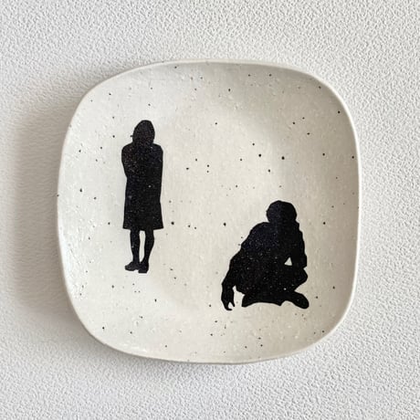 Silhouette Plate / "Concern" ◇ シルエットプレート「2人」