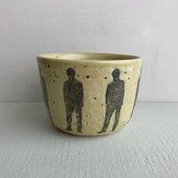 Cup with girl and men's pattern ◇ ヒト柄のカップ