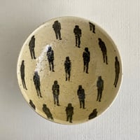 Bowl with human silhouette pattern ◇ ヒト柄のボウル