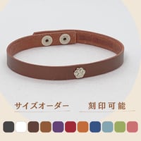 リボンつきチョーカー 本革 犬 猫 刻印つきで迷子札にもなる♪ | わん