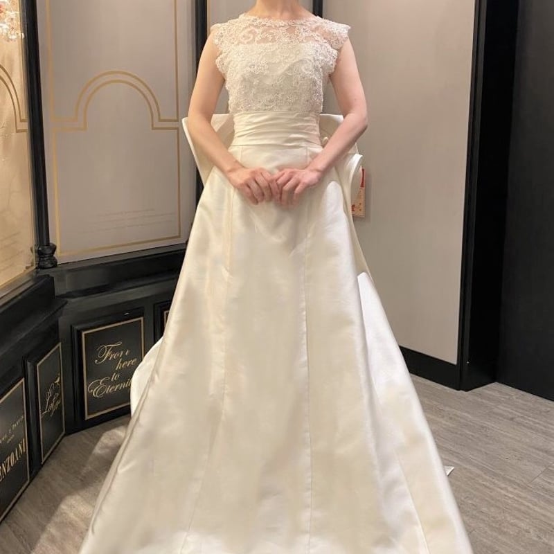 パーティードレス 結婚式/お呼ばれ レース キラキラスパンコール 背中  