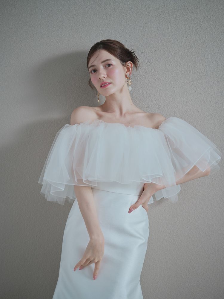 ウェディングドレス オフショル マーメイドライン 披露宴/結婚式