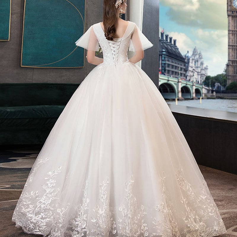ウェディングドレス 半袖 wedding dress ウエディングドレス ウェディングドレス 半袖 wedding dress ウエディングドレス
