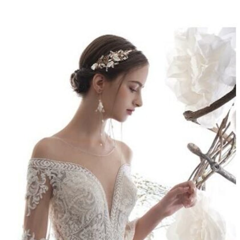 ウエディングドレス レース マーメイドライン 豪華なトレーン 人気上昇  