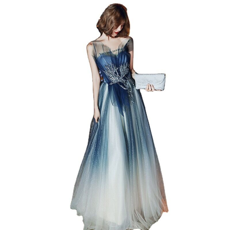 パーティードレス 夜会服 キラキラ グラデーションドレス 拳式  