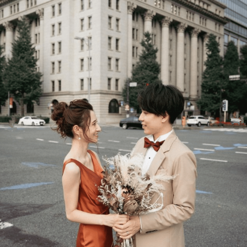 パーティードレス テラコッタ色 Vネック ノースリーブ エレガント  