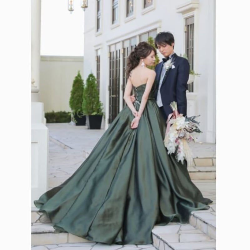 カラードレス　披露宴　前撮り S様 前撮りも当日も本当にみんなからドレスを褒めてもらえて