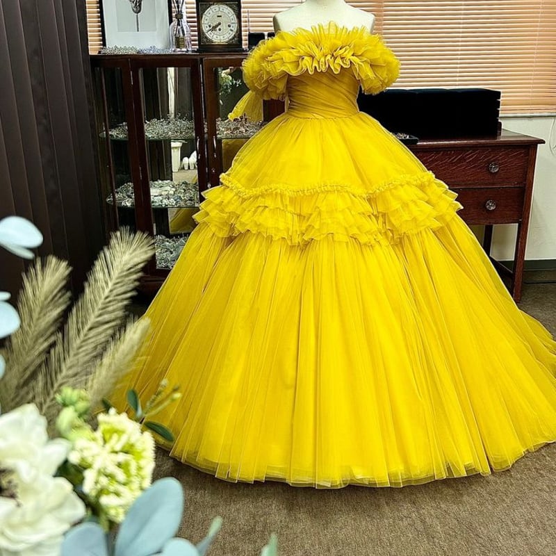 ETRO フラワープリント クレープデシンドレス イエロー ETRO