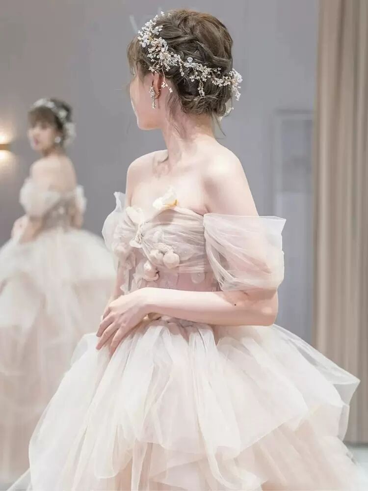 フラワー ウェディングドレス オフショル 可愛い プリンセス 楽天市場】花嫁 ウェディングドレス オフショルダー プリンセス