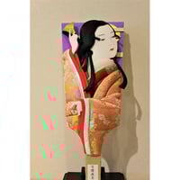 羽子板 7号歌麿 かんざし スタンド付き