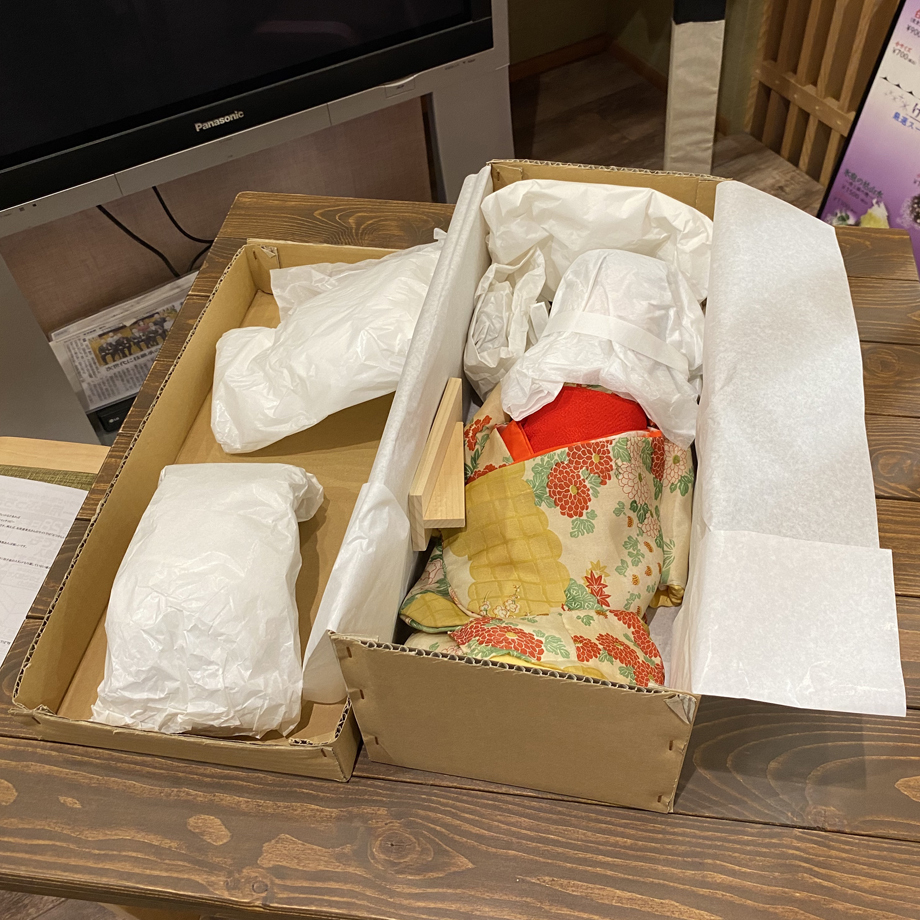 市松人形 松乾斎東光 12号 別上スガ毛 座り 本絹古代裂衣裳