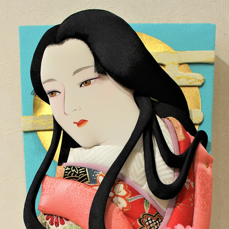 羽子板 平安源氏物語絵巻シリーズ 令月源氏絵巻 式部（立て台付き