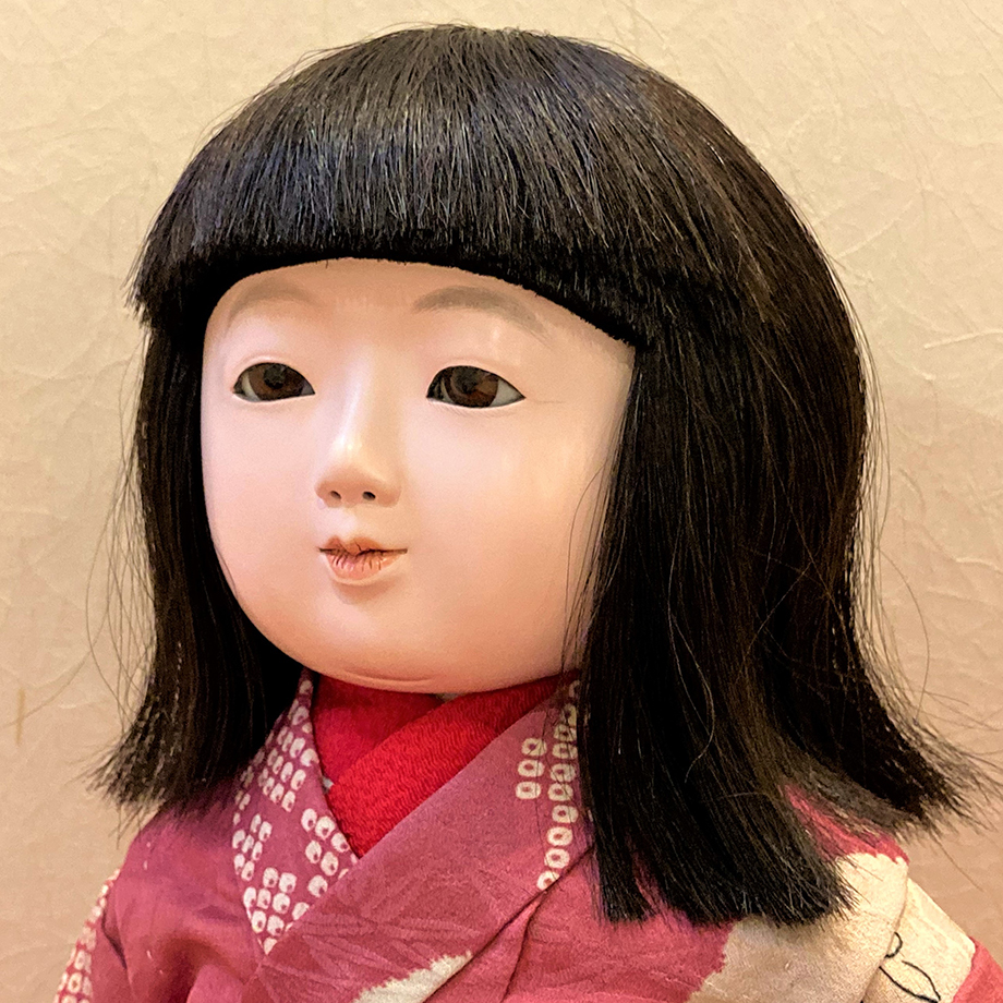 松乾斎東光 初代から四代 揃い踏み 市松人形 一点もの 平成元年 32cm