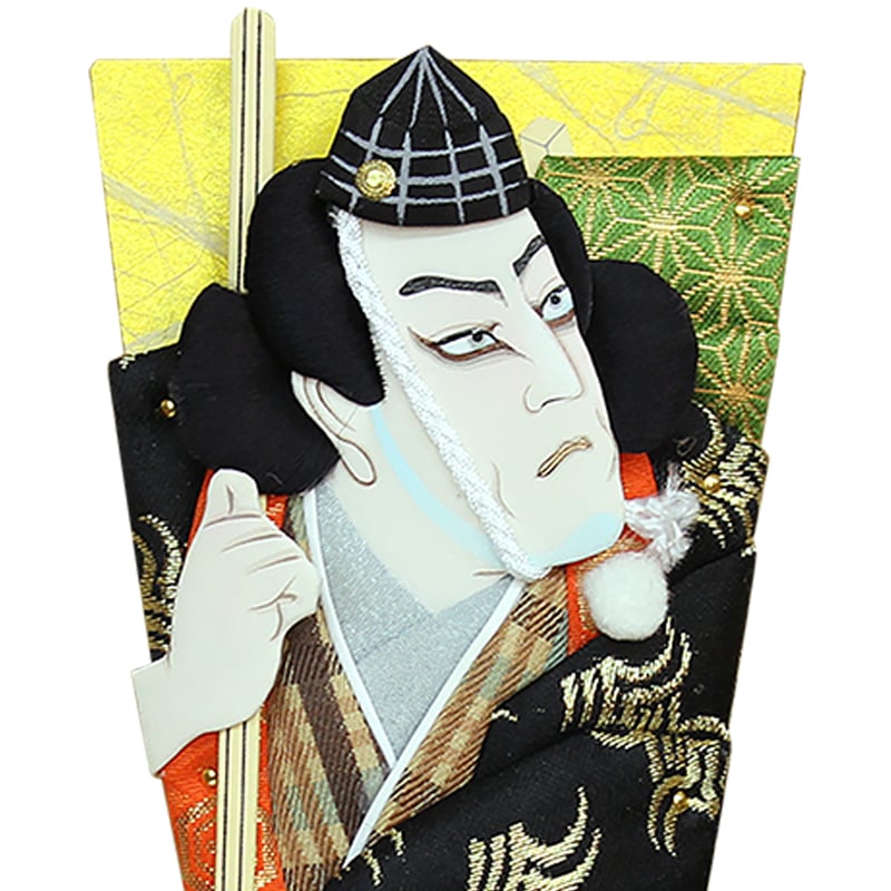 羽子板 歌舞伎十八番 7号 弁慶 スタンド付