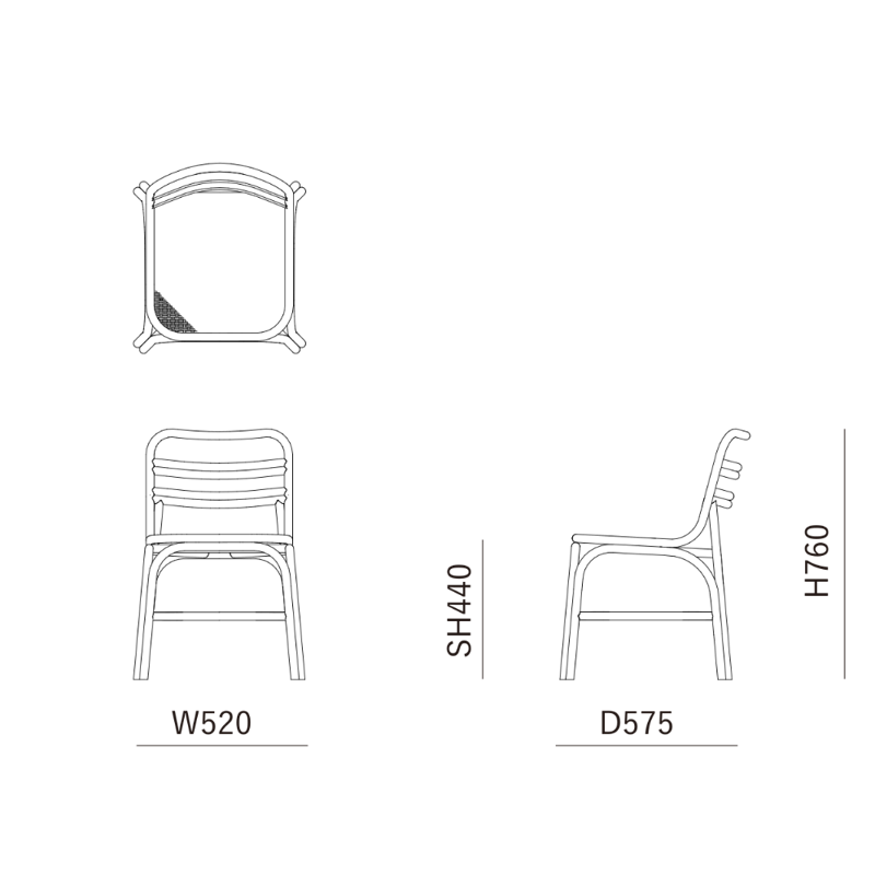 SR サイドチェア | Kanemitsu-online shop.