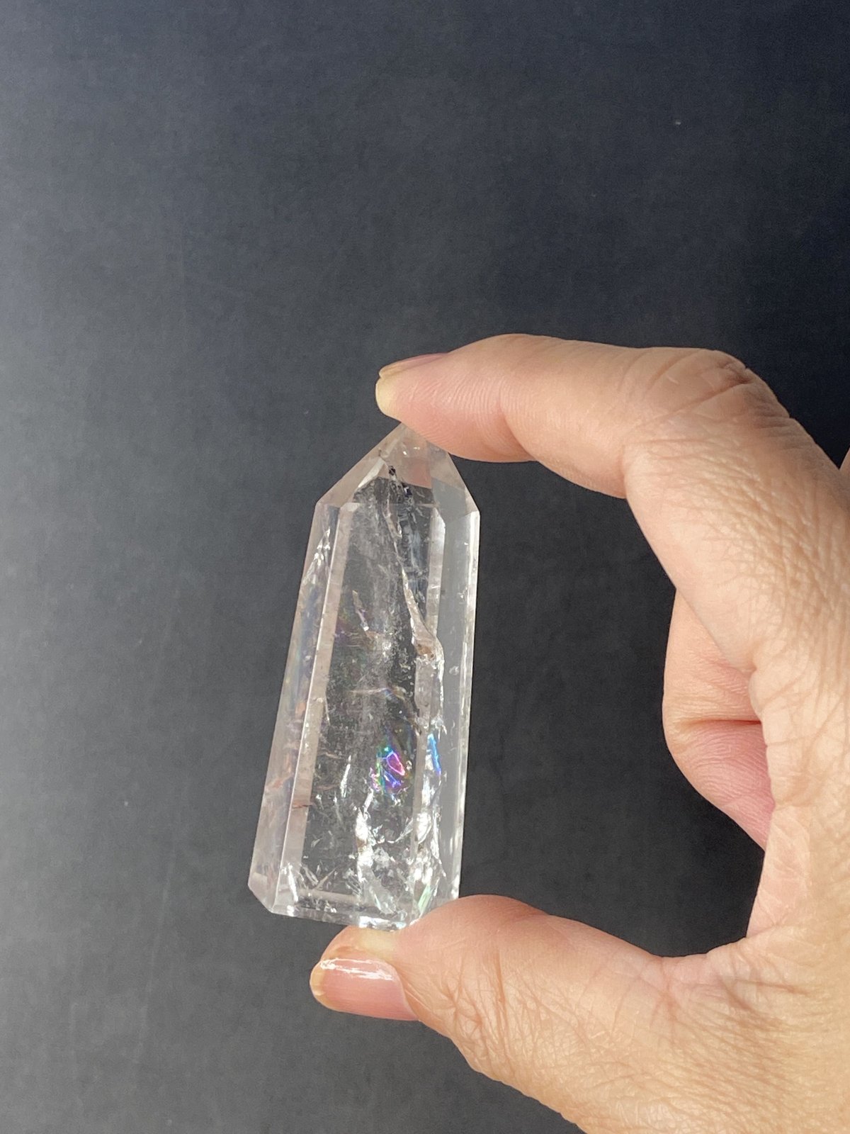 ヒマラヤ水晶・虹入りミニポイント ,