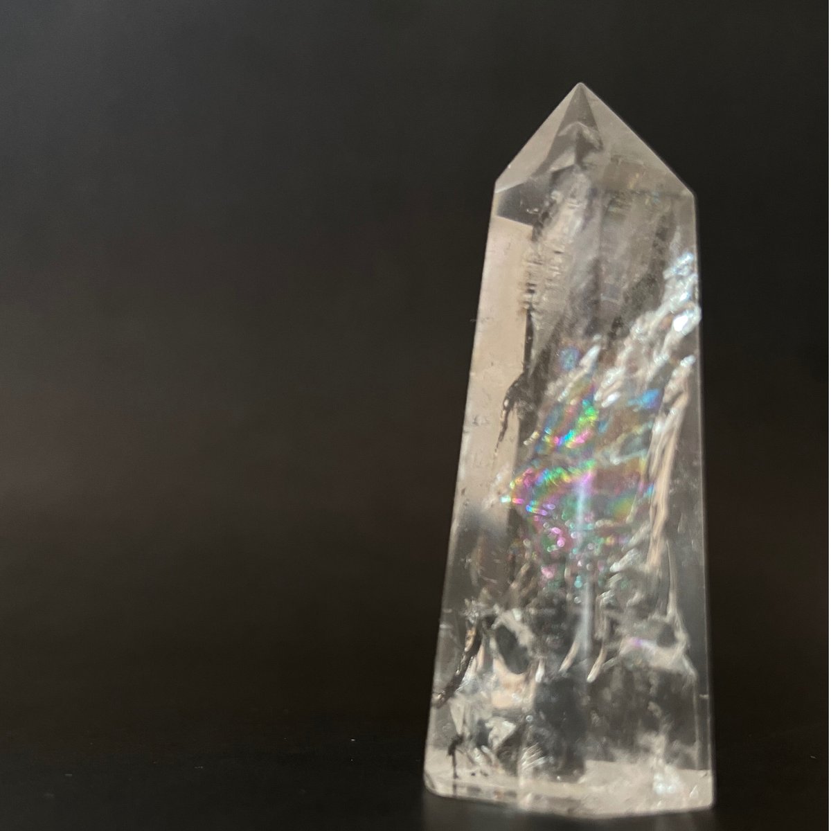 ヒマラヤ水晶・虹入りミニポイント ,