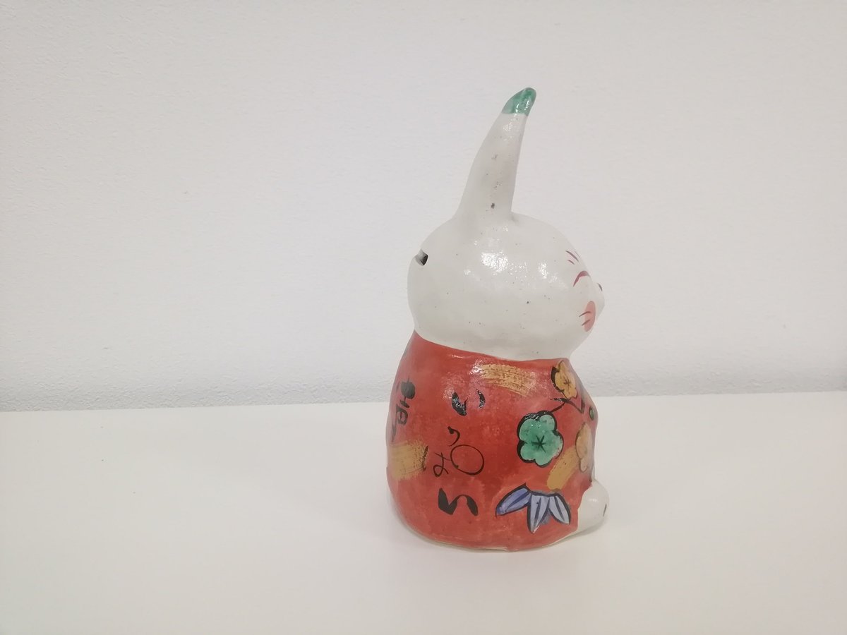 夕立窯 手作りうさぎ貯金箱 | torikane'sSTORE