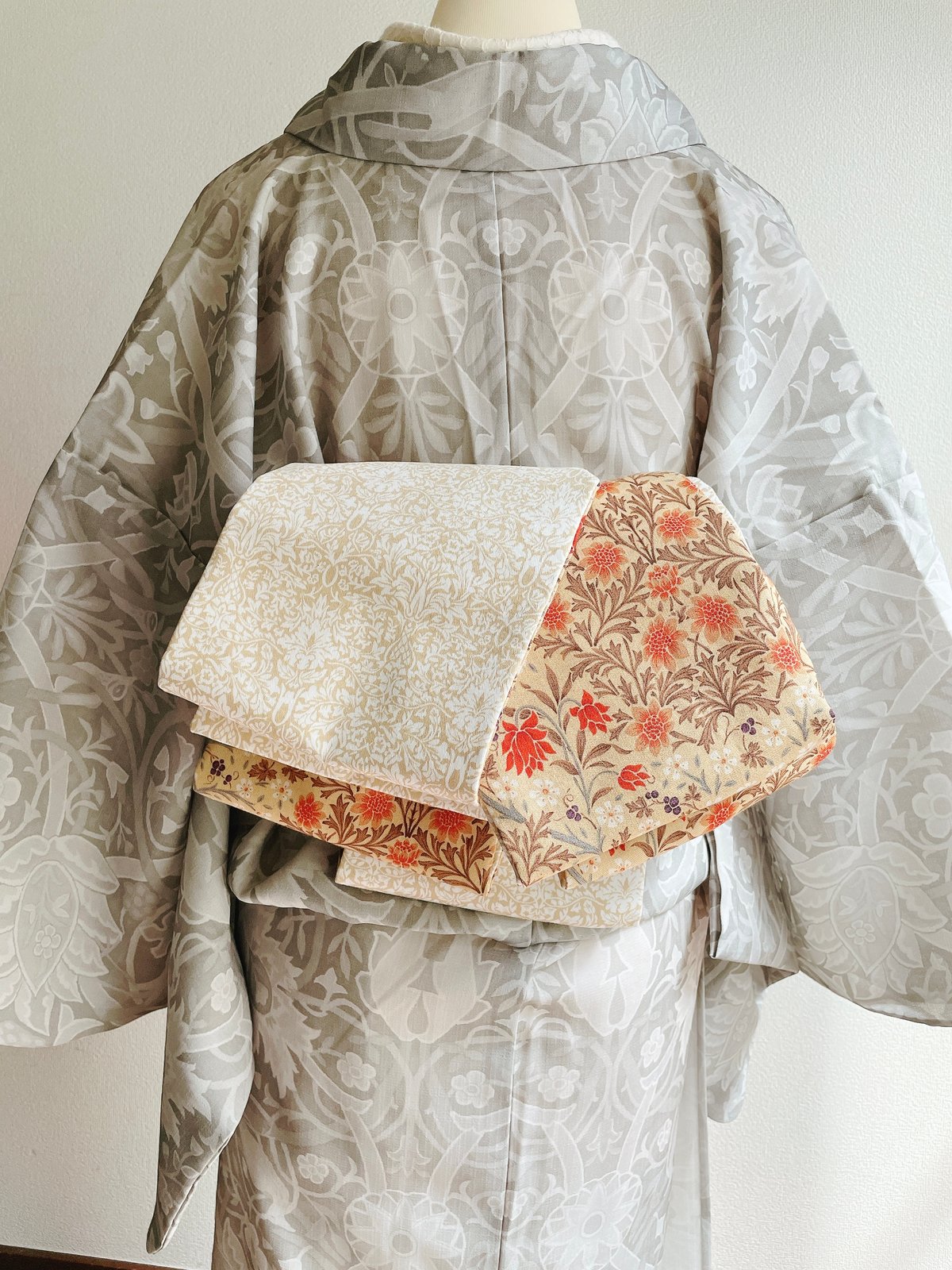 ラスト1】リバーシブル半幅帯【秋の庭】 | florentins365