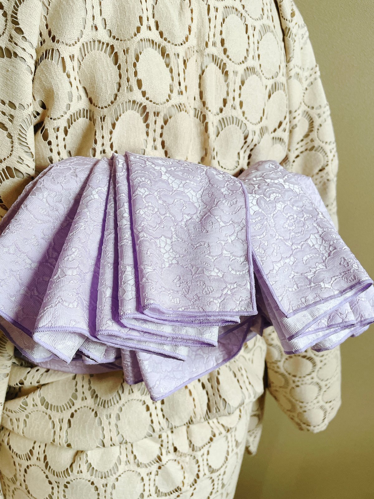 大人の兵児帯 ラベンダーレース | florentins365