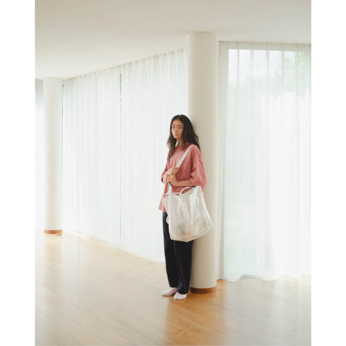 EVCON　エビコン　3WAY TOTE BAG ホワイト ○EVCON / 3WAY TOTE BAG *CLEAR | AVET