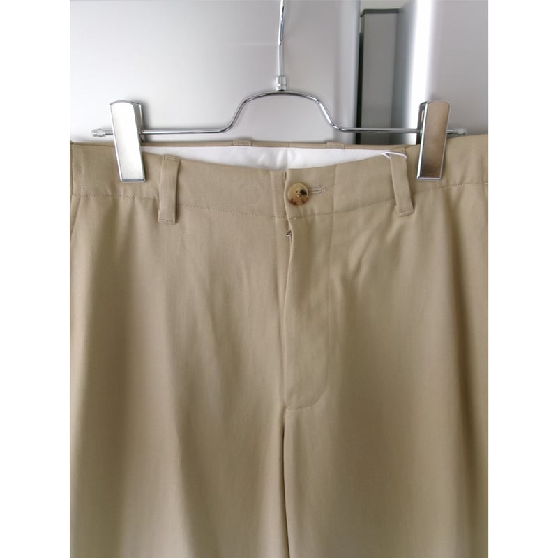 UNIVERSAL PRODUCTS / COTTON WOOL WIDE TROUSERS