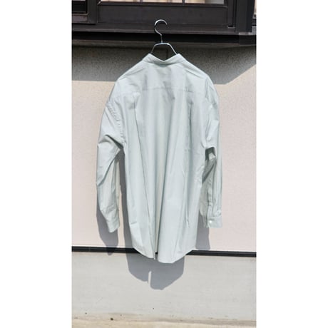 FUJI /  CLASSIC COLLAR SHRITS *GREEN STRIPE