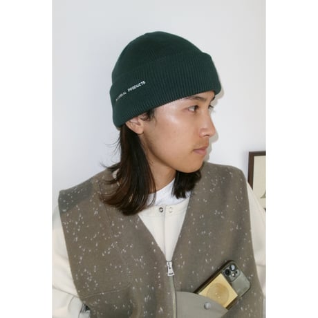 UNIVERSAL PRODUCTS / LOGO KNIT CAP *D.GRENN