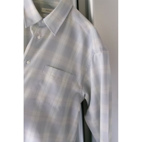 FUJI / WOOL CHECK STANDARD SHIRT *BLUE