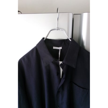 Blanc YM / Soft Oxford Half Shirts *NAVY
