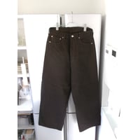 YOKO SAKAMOTO / 5POCKET BAGGY PANTS DENIM *KAKISHIBU