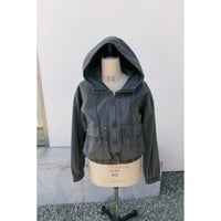 MY___ / GARMENT DYE HOODIE BLOUSON *SUMI