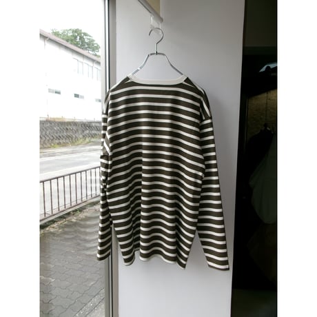 FUJI / Border KNIT L/S T-SHIRT *OLIVE