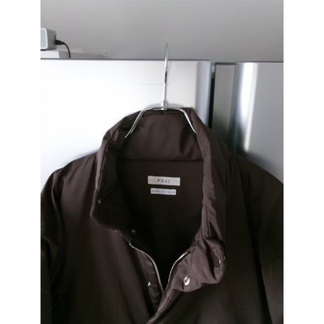 FUJI(for ladies) / SILK POLYESTER PADET JACKET *BROWN