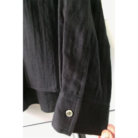 ABELIA EDWARD GOUCHA / FOME SHIRTS  Gauze *BLACK