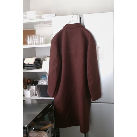 FUJI / MELTON WOOL DUFFEL COAT *BROWN